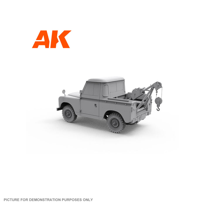 AK Interactive - 1/35 Scale Models - LAND ROVER 88 SERIES IIA CRANE-TOW TRUCK