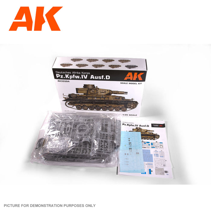 AK Interactive - 1/35 Scale Models - PZ.KPFW.IV AUSF.D AFRIKA KORPS + DAK PANZERFAHRER