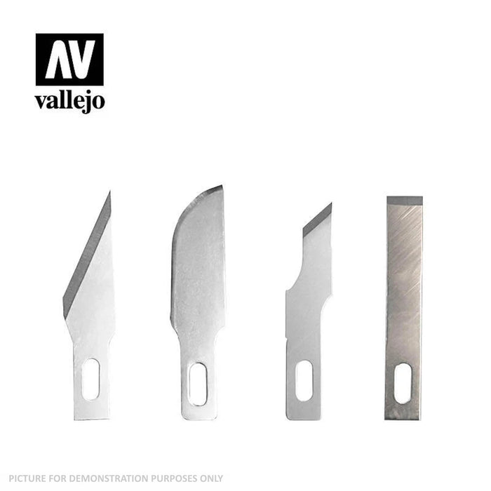 Vallejo Hobby Tools - 5 Assorted Blades for Knife No.1