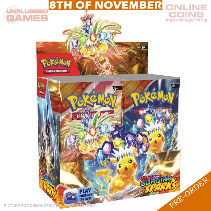 POKÉMON TCG - Scarlet & Violet 8 Surging Sparks Booster Box - PRE-ORDER