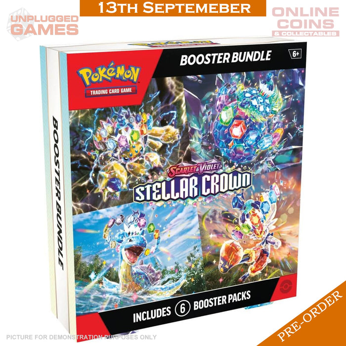 POKÉMON TCG - Scarlet & Violet 7 Stellar Crown Booster Bundle - PRE-ORDER