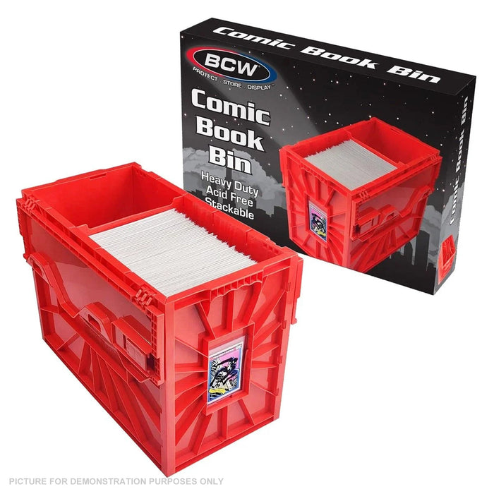 BCW Short Comic Book Bin - Red