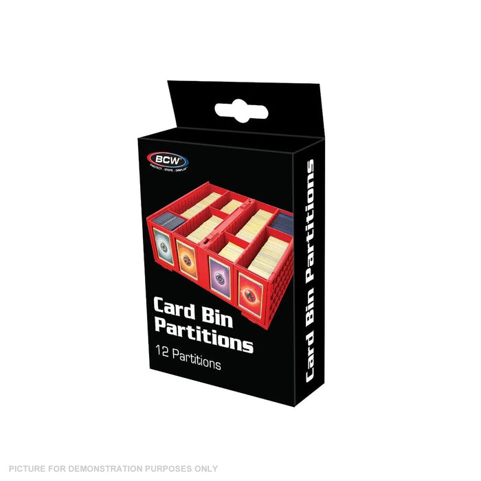 BCW Collectable Card Bin Partitions - Pack of 12 - RED