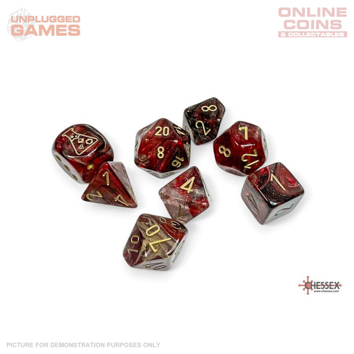 Chessex Speckled Golden Recon Polyhedral 7-Dice Set