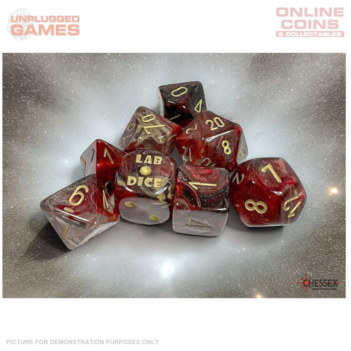 Chessex Speckled Golden Recon Polyhedral 7-Dice Set