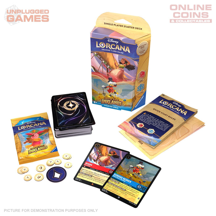 Lorcana - Series 3 - DLC Into The Inklands - Starter Deck Unplugged Games Lorcana - Series 3 - DLC Into The Inklands - Starter Deck Unplugged Games