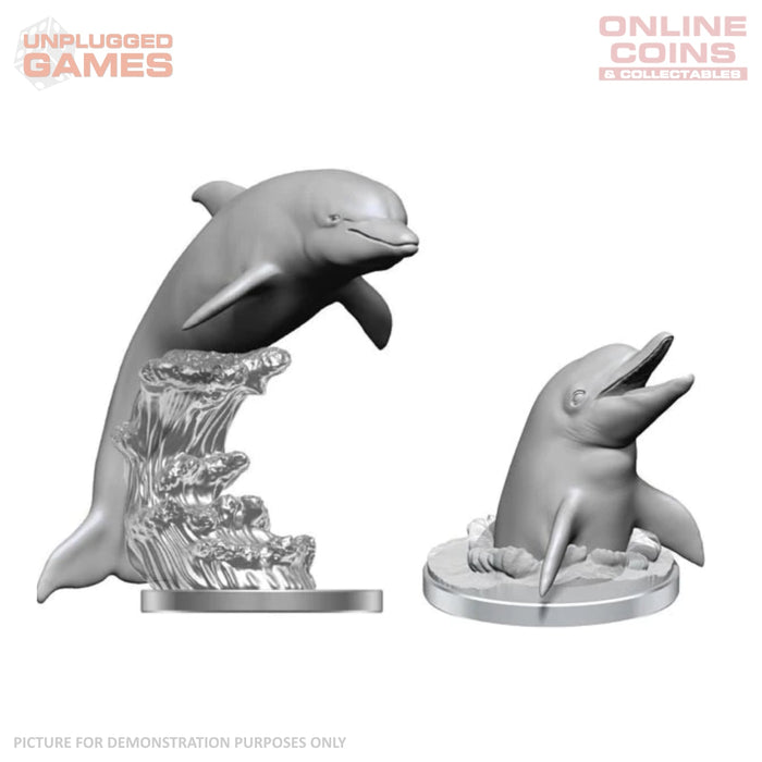Wizkids Deep Cuts Unpainted Miniatures - Dolphins