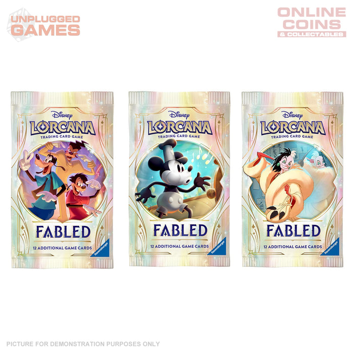 Lorcana - Series 9 - DLC Fabled - SEALED Booster Box (24 Packs) Unplugged Games Lorcana - Series 9 - DLC Fabled - SEALED Booster Box (24 Packs) Unplugged Games