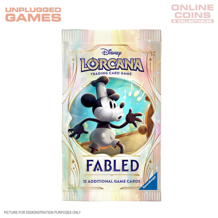 Disney Lorcana - Series 9 - DLC Fabled - SEALED SINGLE BOOSTER PACK