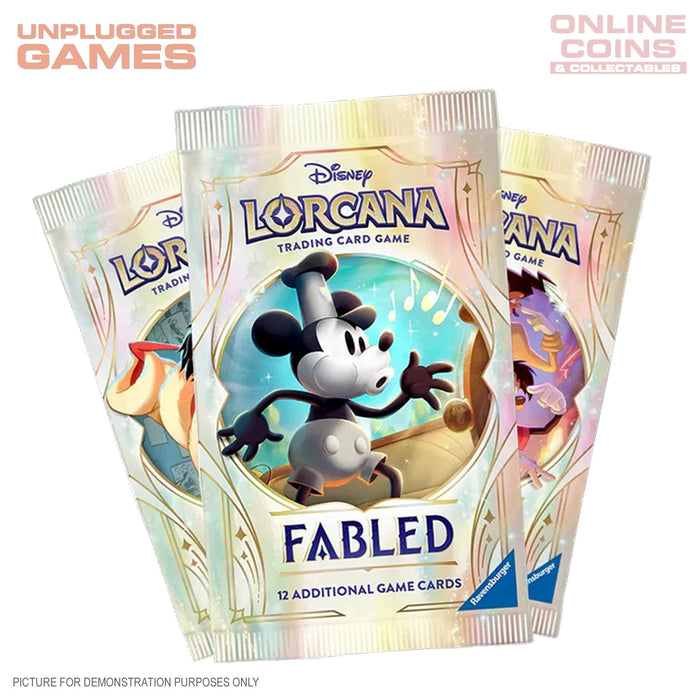 Disney Lorcana - Series 9 - DLC Fabled - SEALED SINGLE BOOSTER PACK