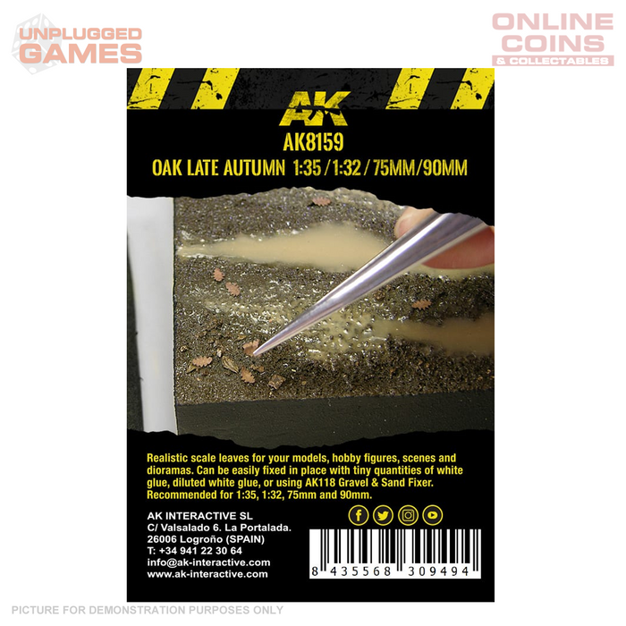 AK Interactive - Vegetation - Oak LATE AUTUMN Leaves 1/35