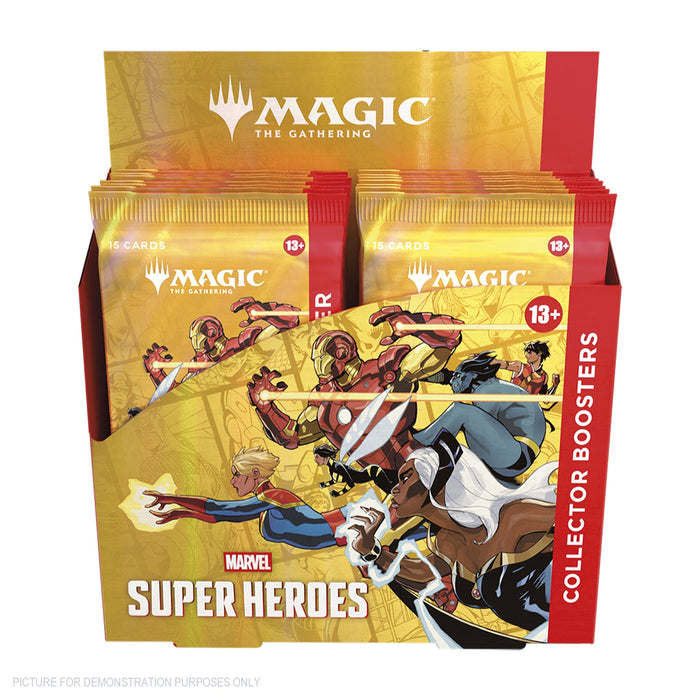 Magic: The Gathering® | Marvel Super Heroes Play SEALED Collector Display of 12 Packs  - PREORDER