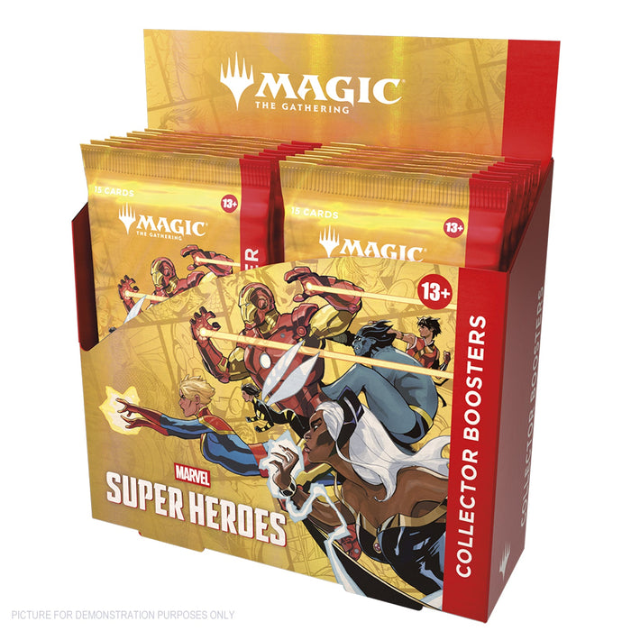 Magic: The Gathering® | Marvel Super Heroes Play SEALED Collector Display of 12 Packs  - PREORDER