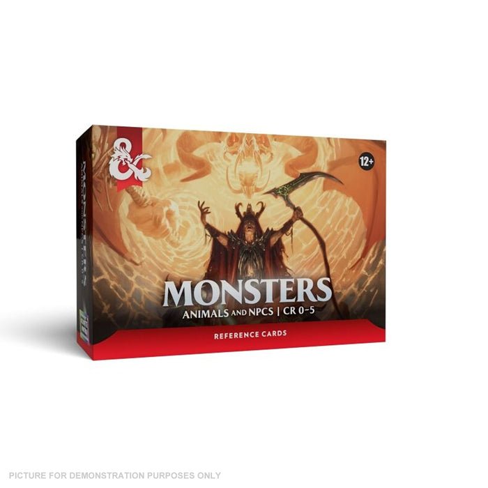 Dungeons & Dragons Reference Cards - Monsters - Animals And NPCs - PREORDER
