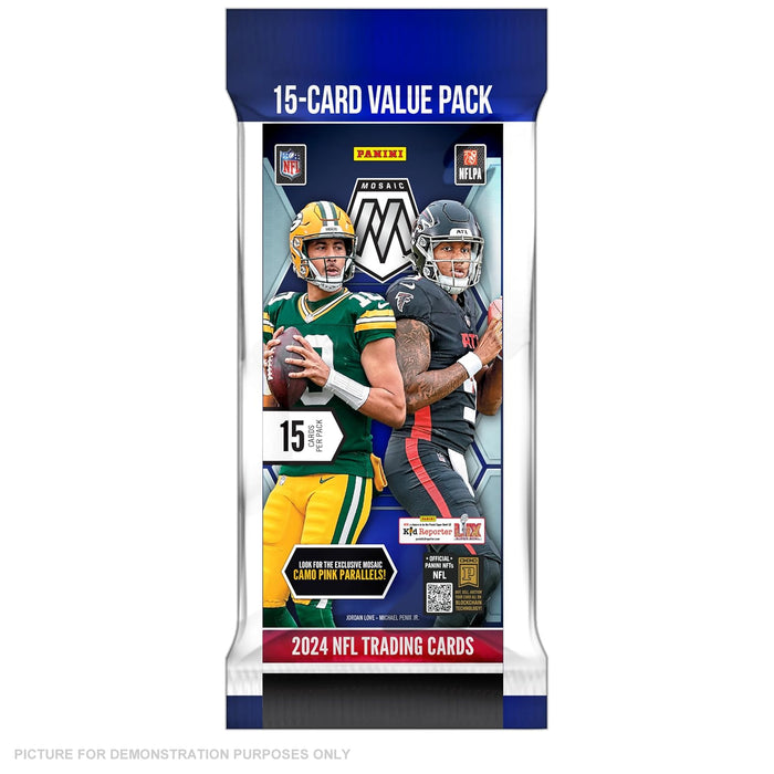 PANINI 2024 NFL Mosaic Football Fat Pack - 15 Cards Per Pack