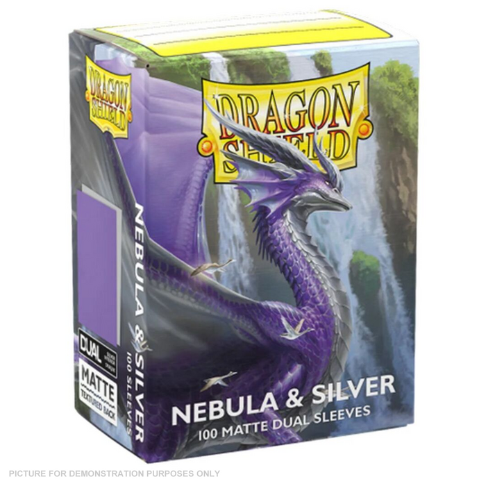 Dragon Shield Sleeves - Matte Dual - Nebula & Silver