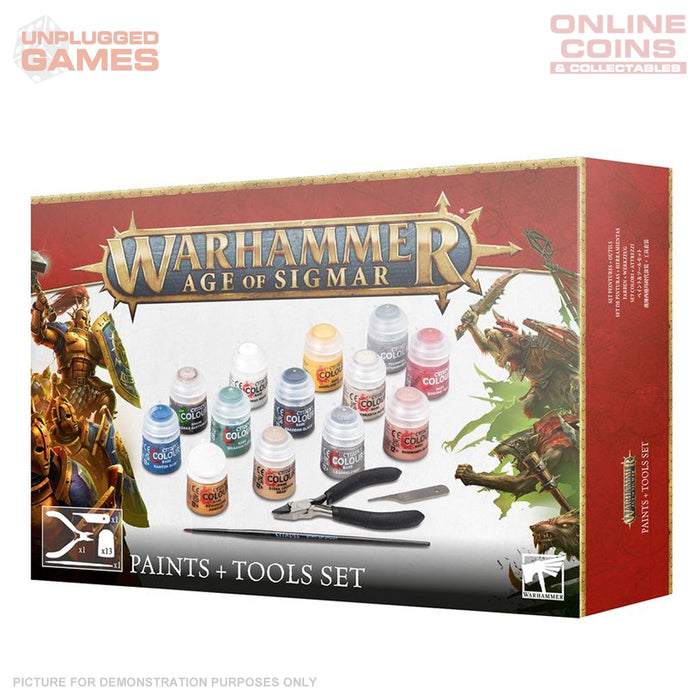 Warhammer Age of Sigmar - Paints + Tools Set