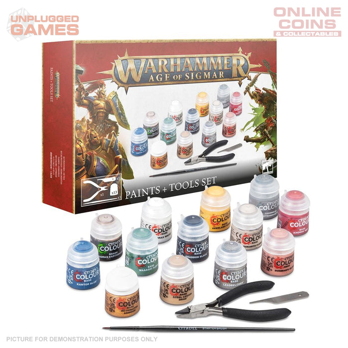 Warhammer Age of Sigmar - Paints + Tools Set