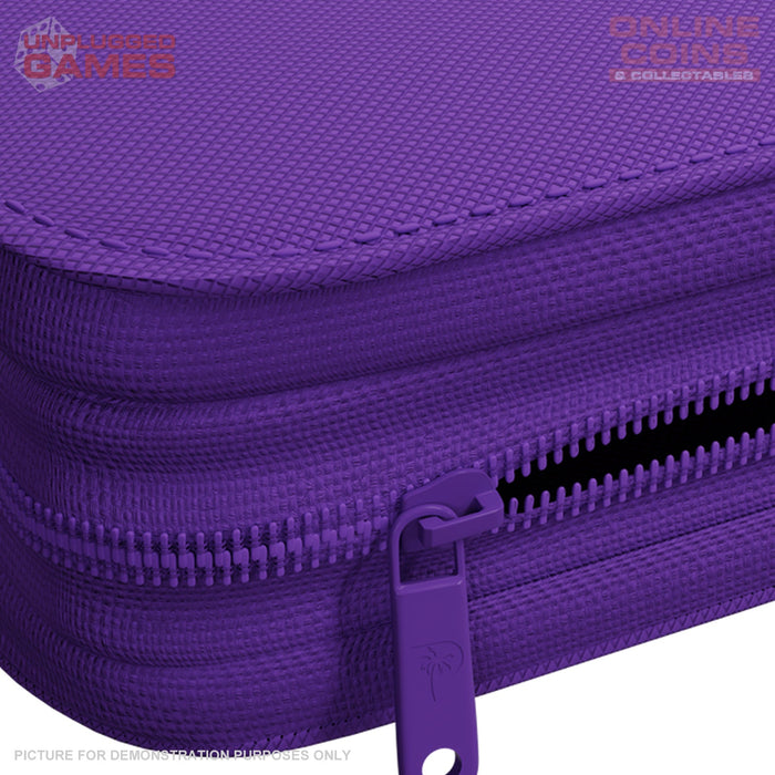 Palms Off Gaming Collector's Series Top Loader Zip Binder - 9 Pocket - PURPLE