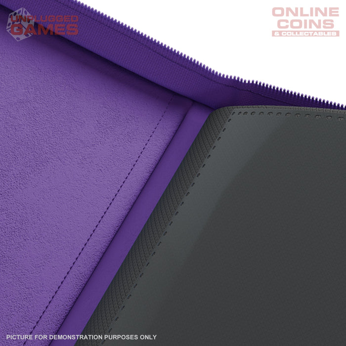Palms Off Gaming Collector's Series Top Loader Zip Binder - 9 Pocket - PURPLE