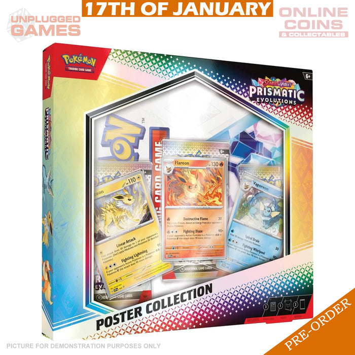 POKÉMON TCG - Scarlet & Violet - 8.5 Prismatic Evolutions - Poster Collection - PRE ORDER