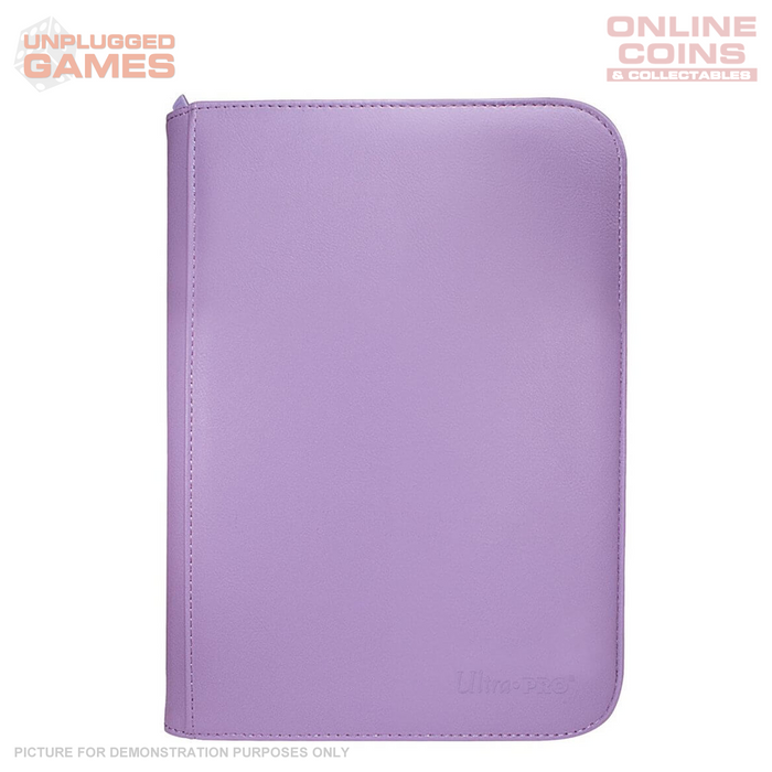 ULTRA PRO Binder - Vivid 4-Pocket Zippered Pro-Binder - PURPLE