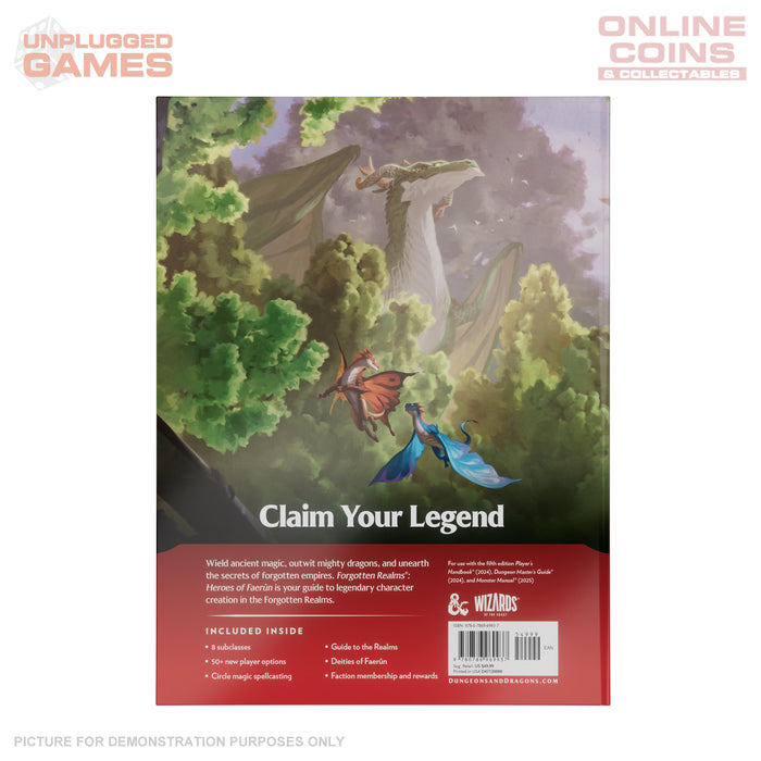 Dungeons & Dragons - Forgotten Realms - Heroes of Faerun Player Expansion - Hardcover Book