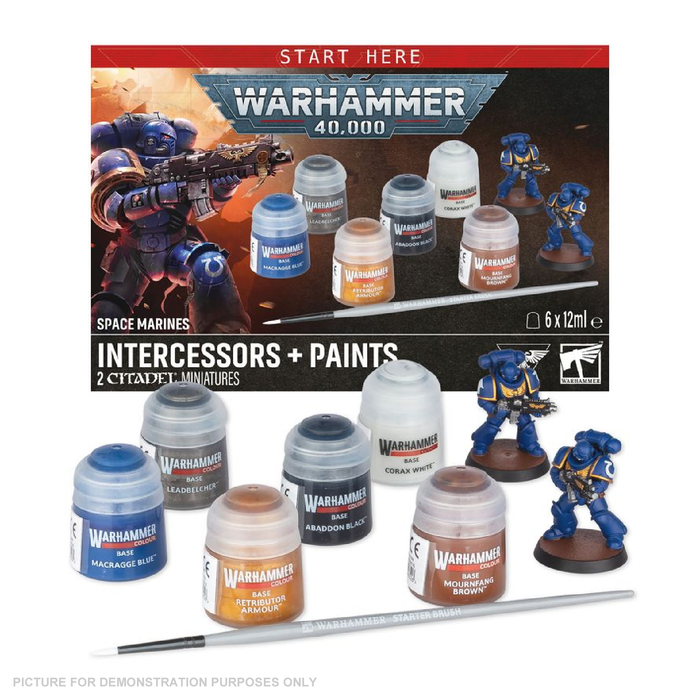 Warhammer 40,000 - Space Marines - Intercessors + Paints