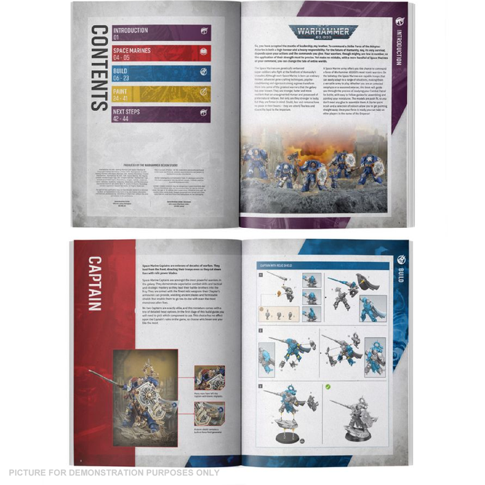 Warhammer 40,000 - Getting Started With Space Marines Introductory Kit + Paints