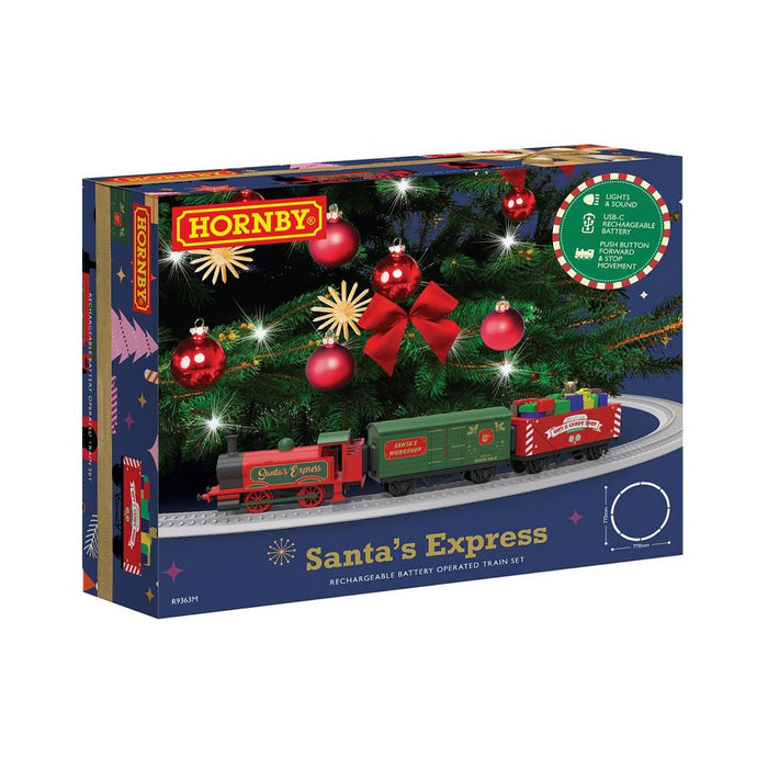 HORNBY SANTAS EXPRESS RECHARGEABLE BATTERY OPERATED TRAIN SET