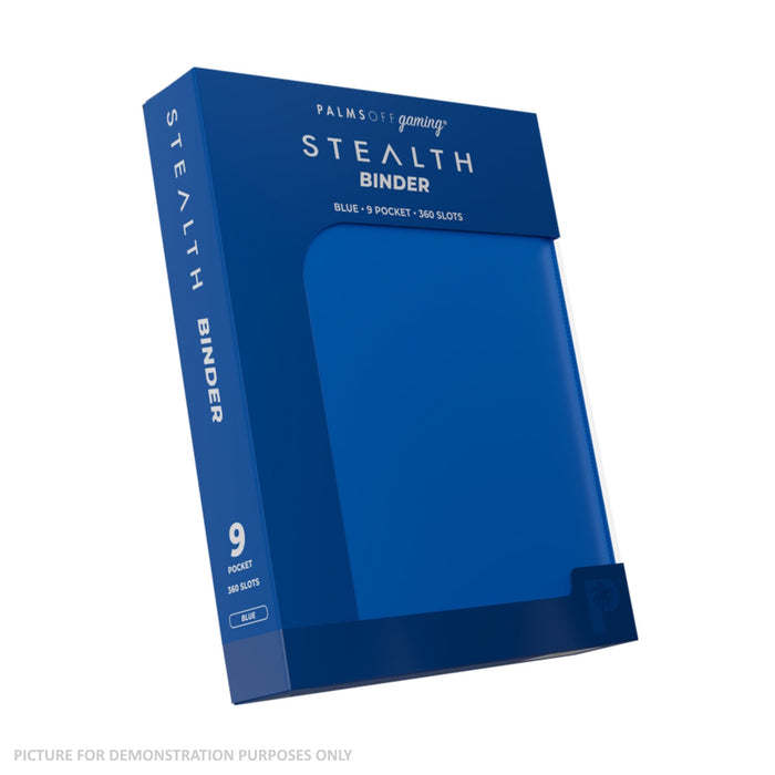 Palms Off Gaming Stealth 9 Pocket Zip Binder - Blue