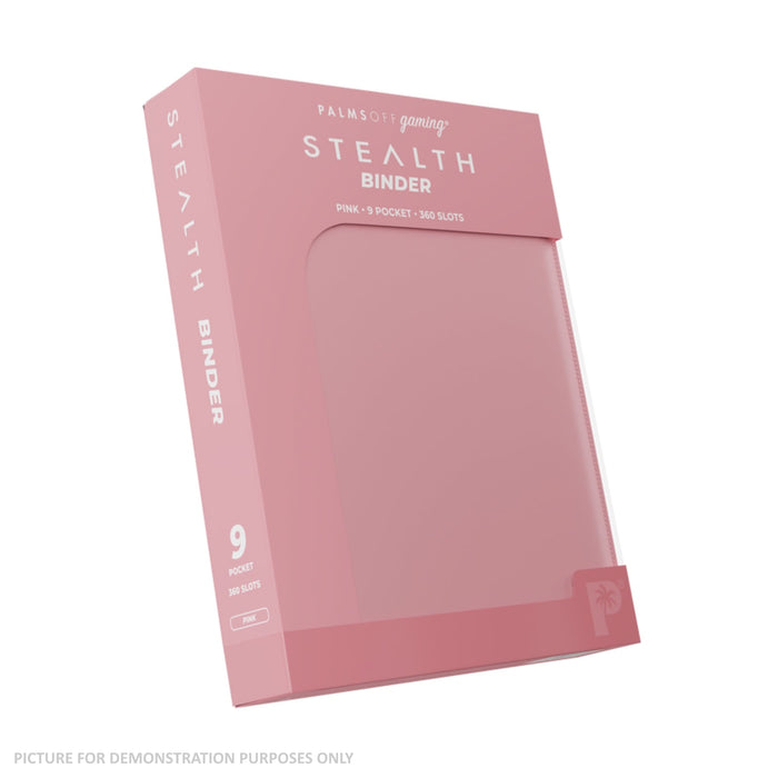 Palms Off Gaming Stealth 9 Pocket Zip Binder - Pink