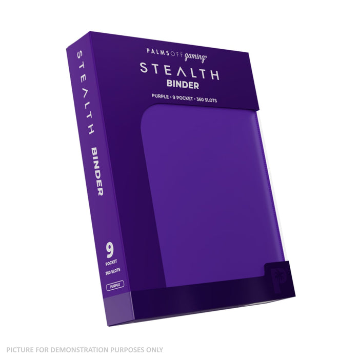 Palms Off Gaming Stealth 9 Pocket Zip Binder - Purple