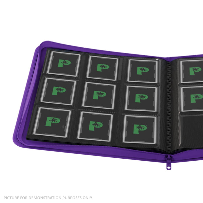Palms Off Gaming Stealth 9 Pocket Zip Binder - Purple