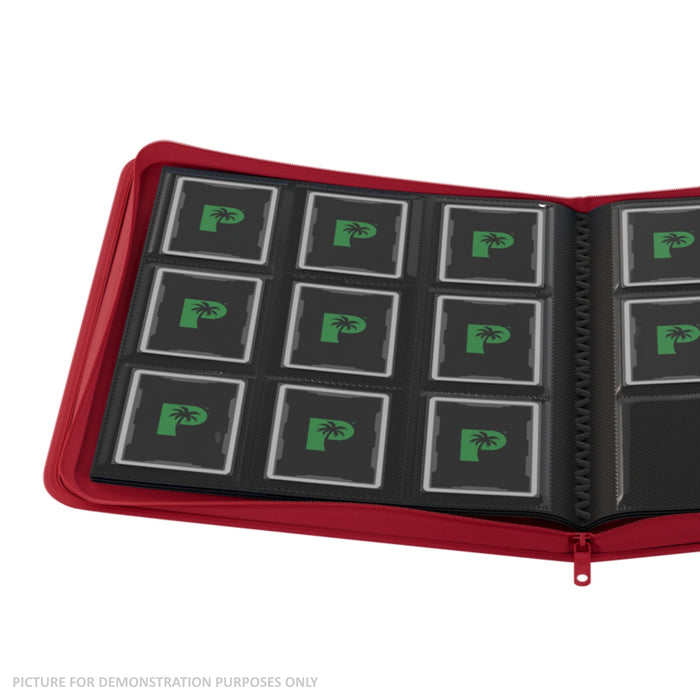 Palms Off Gaming Stealth 9 Pocket Zip Binder - Red