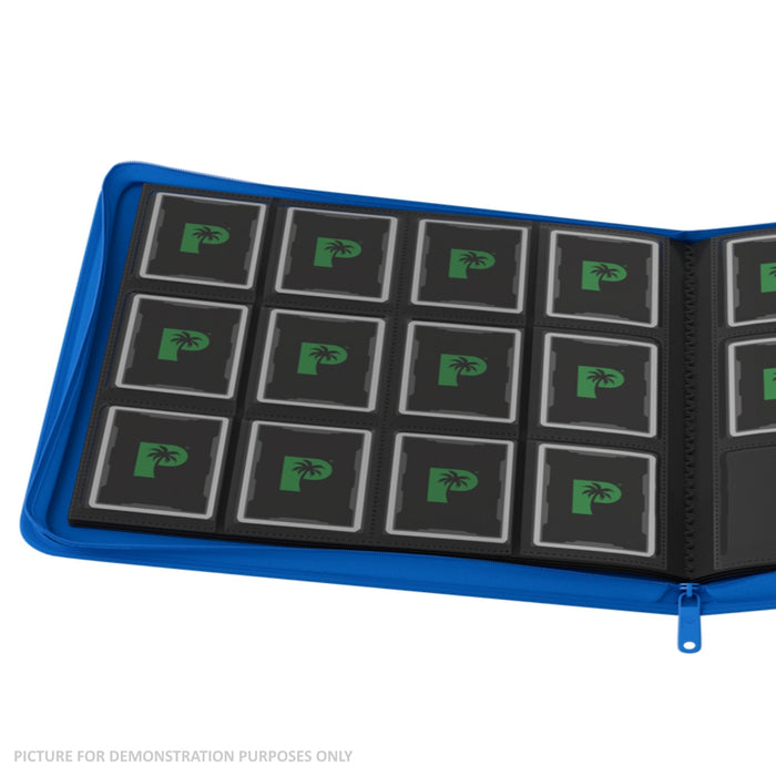 Palms Off Gaming Stealth 12 Pocket Zip Binder - BLUE