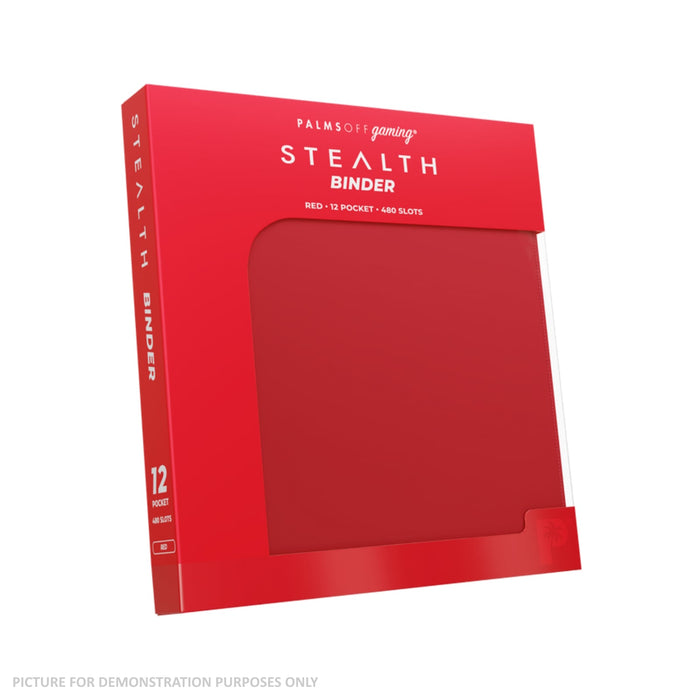 Palms Off Gaming Stealth 12 Pocket Zip Binder - RED