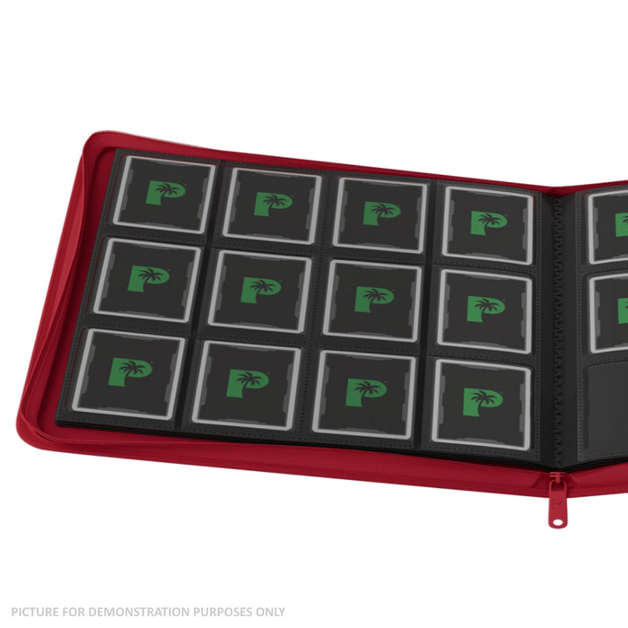 Palms Off Gaming Stealth 12 Pocket Zip Binder - RED