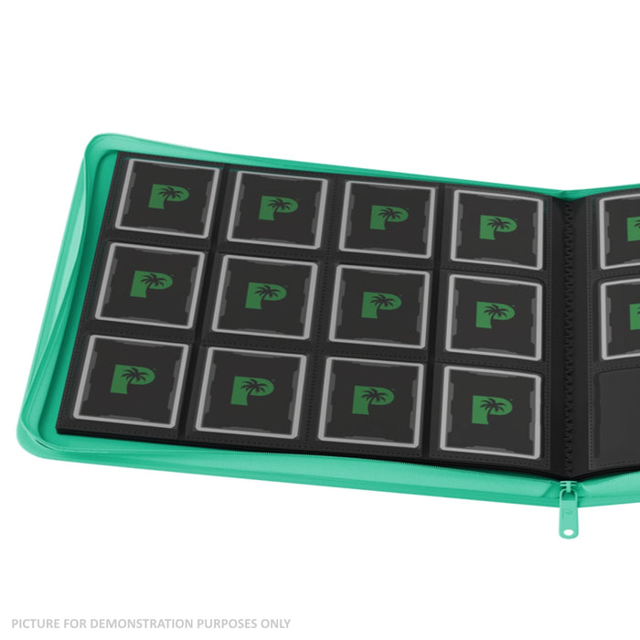 Palms Off Gaming Stealth 12 Pocket Zip Binder - TURQUOISE