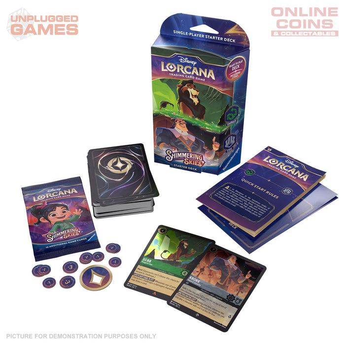 Lorcana - Series 5 - DLC Shimmering Skies - Starter Deck - Emerald / Steel