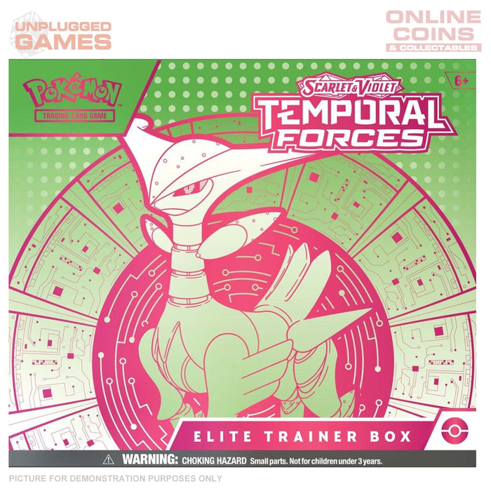 Pokemon TCG - Scarlet & Violet 5 - Temporal Forces - Elite Trainer Box - Iron Leaves