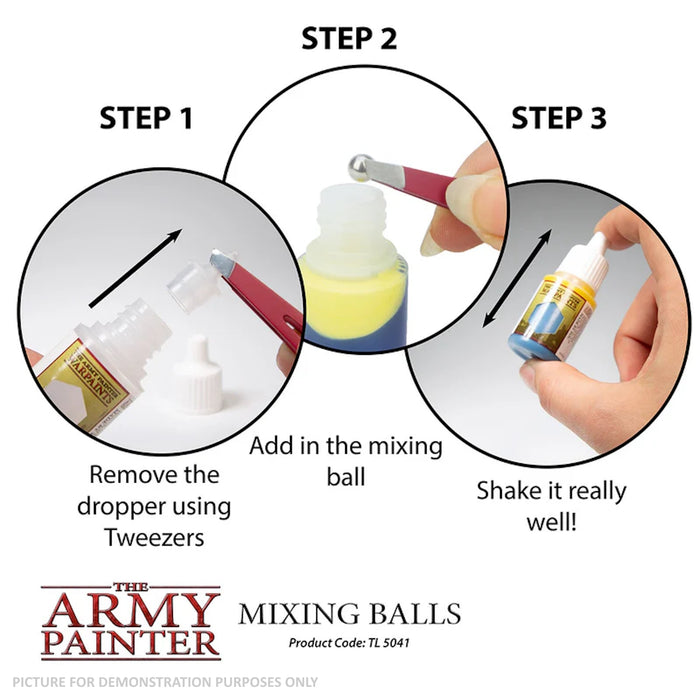 The Army Painter - Stainless Steel Paint Mixing Balls x 100