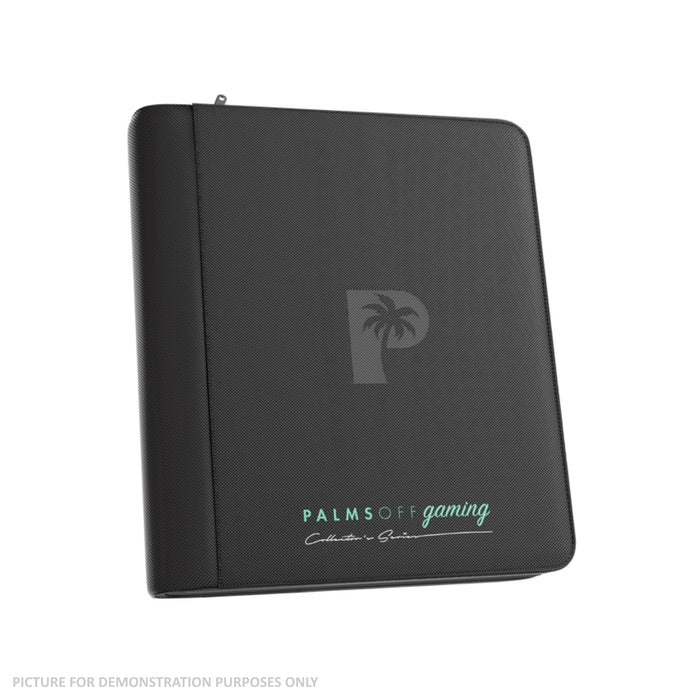 Palms Off Gaming Collector's Series Top Loader Zip Binder - 4 Pocket - Black