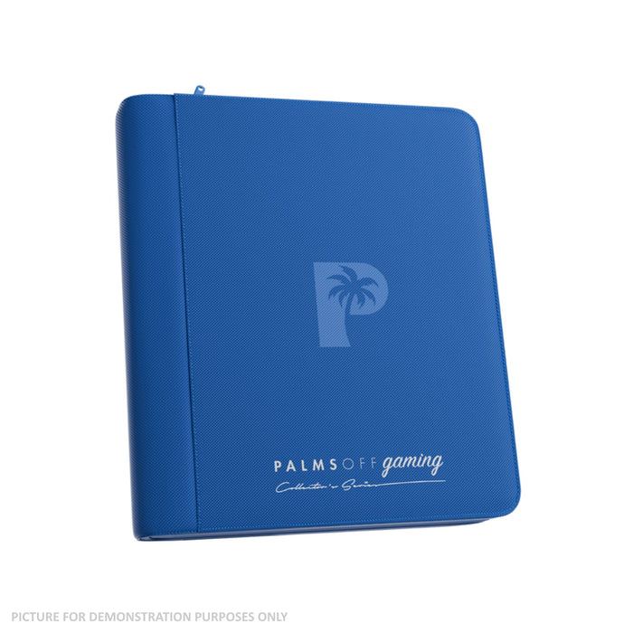 Palms Off Gaming Collector's Series Top Loader Zip Binder - 4 Pocket - Blue