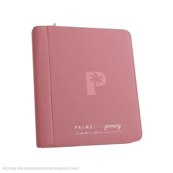 Palms Off Gaming Collector's Series Top Loader Zip Binder - 4 Pocket - Pink