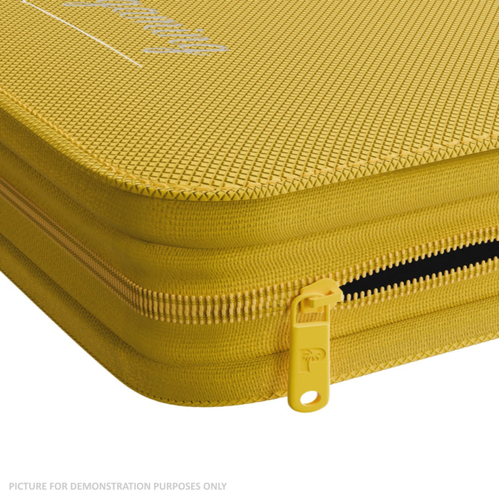 Palms Off Gaming Collector's Series Top Loader Zip Binder - 4 Pocket - Yellow