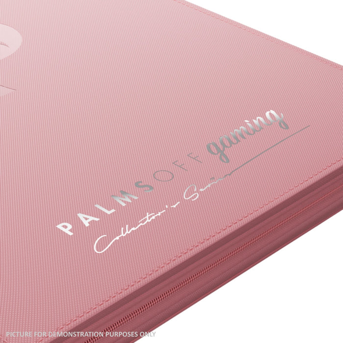 Palms Off Gaming Collector's Series Top Loader Zip Binder - 9 Pocket - Pink