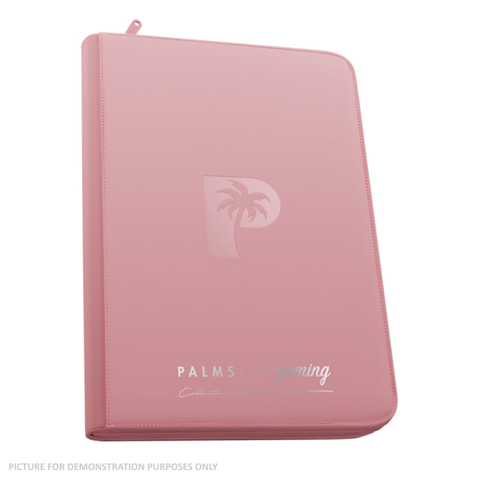 Palms Off Gaming Collector's Series Top Loader Zip Binder - 9 Pocket - Pink
