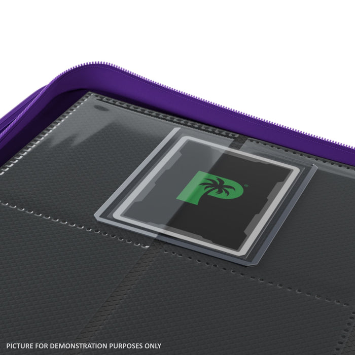 Palms Off Gaming Collector's Series Top Loader Zip Binder - 9 Pocket - PURPLE