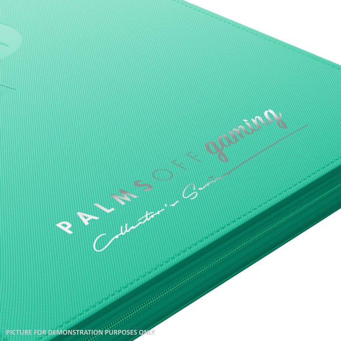 Palms Off Gaming Collector's Series Top Loader Zip Binder - 9 Pocket - TURQUOISE